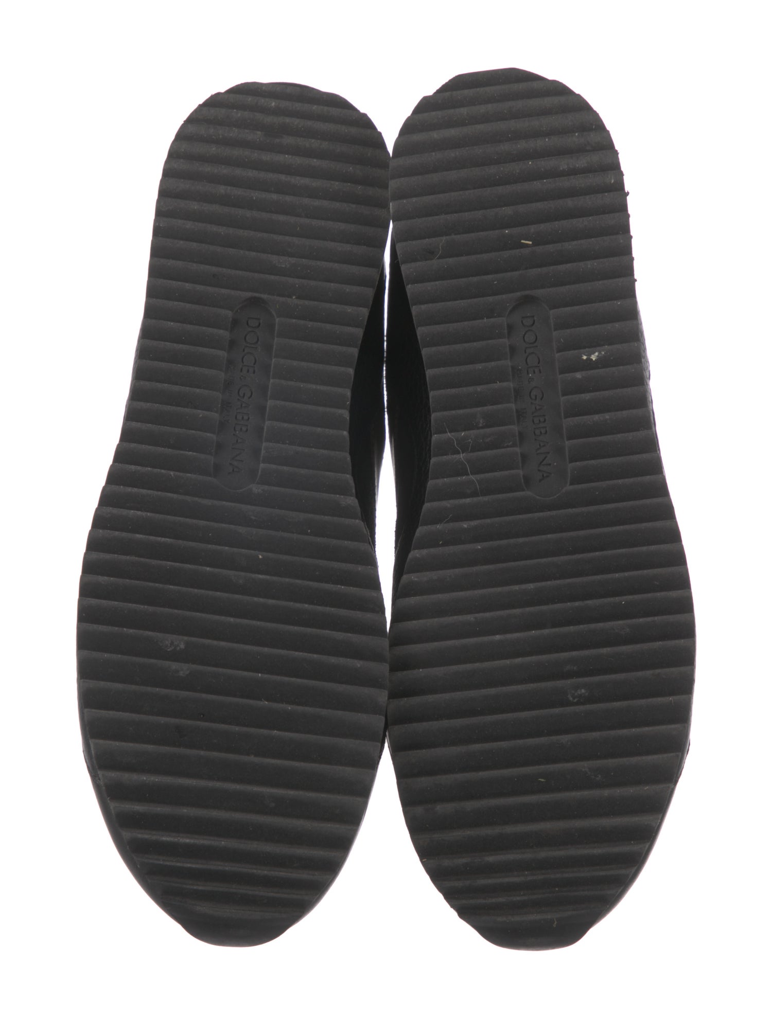 Dolce & Gabbana Suede Printed Athletic Sneakers